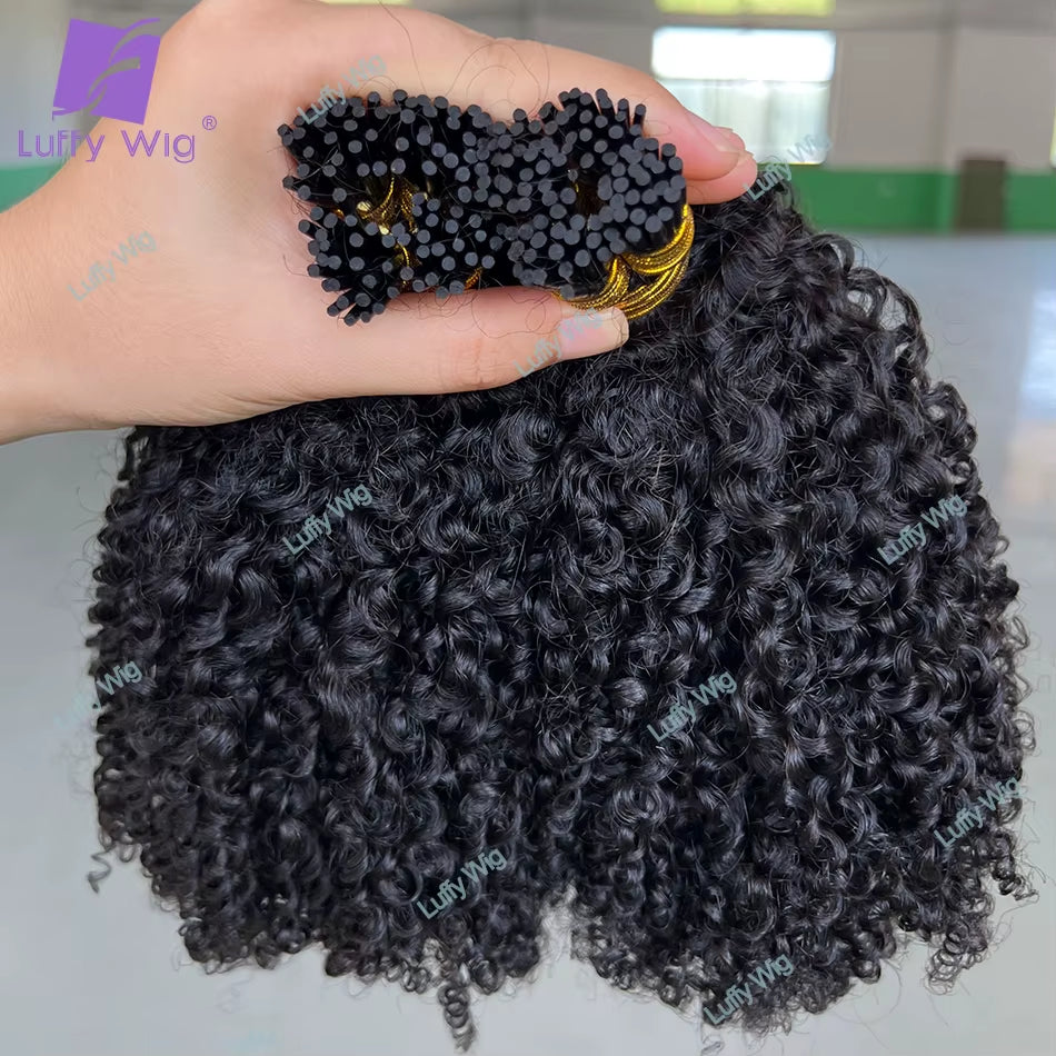 Afro Kinky I-Tips - The Ultimate 4C Blend Extension