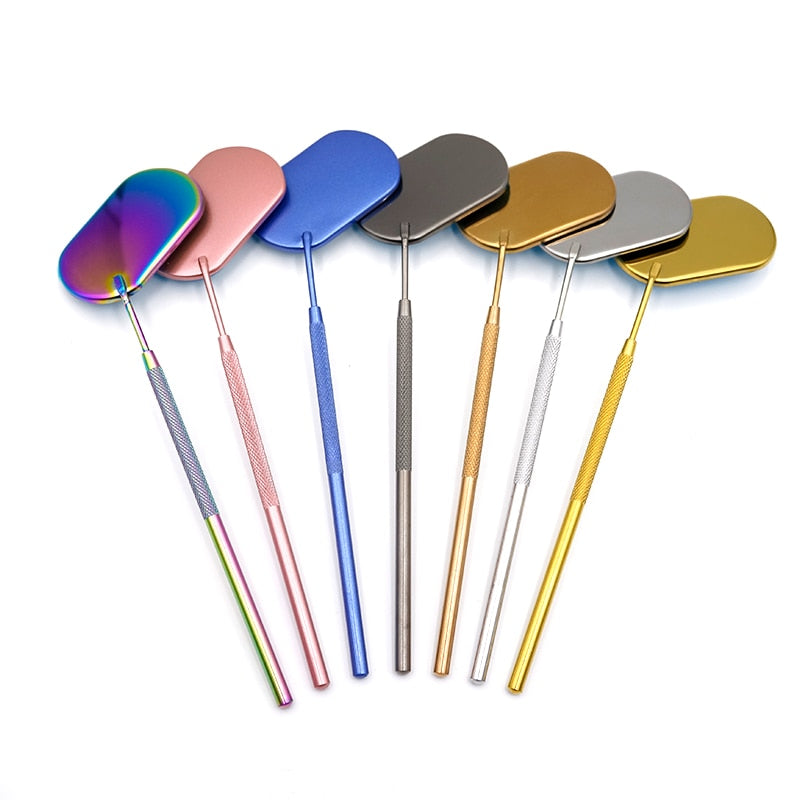 1pcs Multi Colors Stainless Steel Lash Mirror