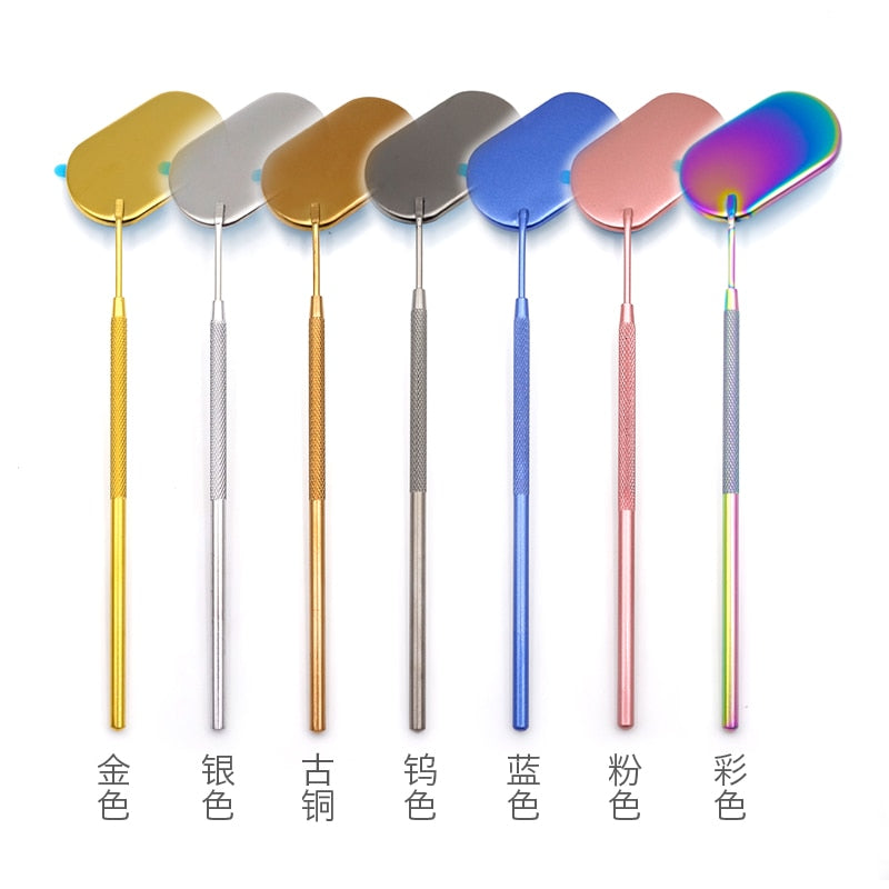 1pcs Multi Colors Stainless Steel Lash Mirror