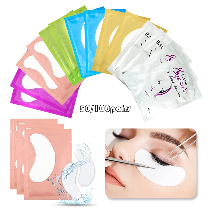 50/100Pairs/Lots Eyelash Extension Pads